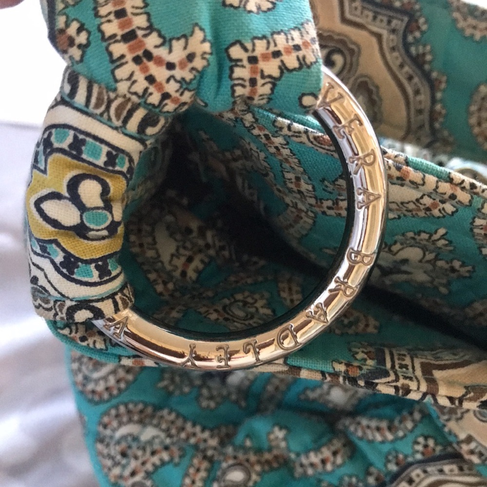 Vera Bradley turquoise quilted purse - Picture 4 of 4